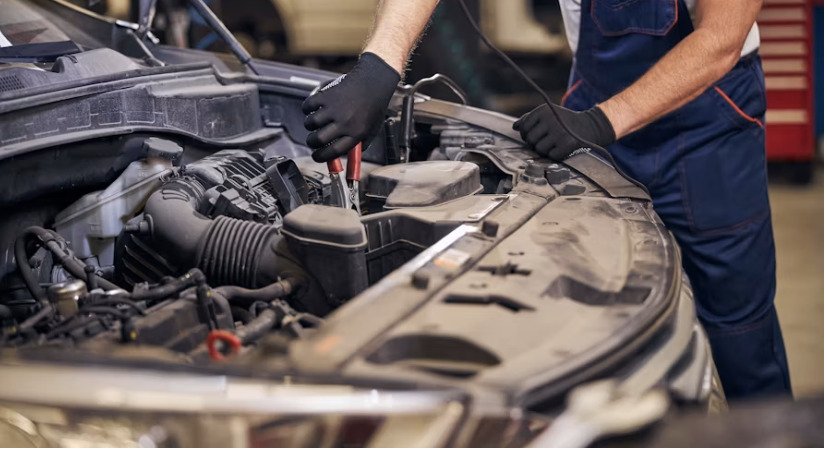 Luxury vehicle in a service center for repeated transmission repairs